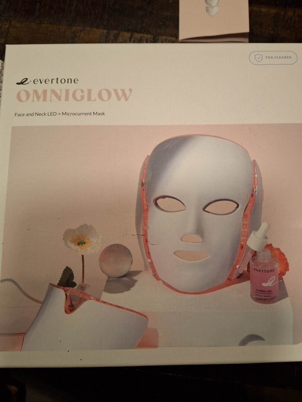 Omniglow LED Microcurrent Face & Neck Mask —New